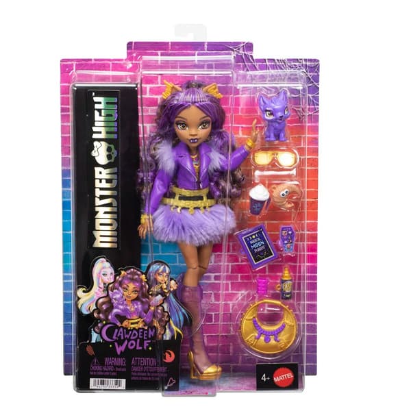 Monster High Docka Clawdeen Wolf med tillbehör multifärg