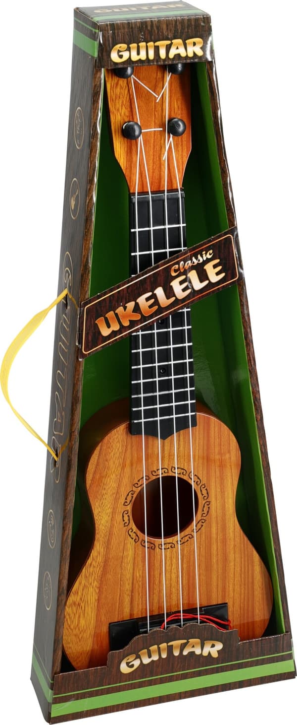 Ukulele i trä 43cm multifärg