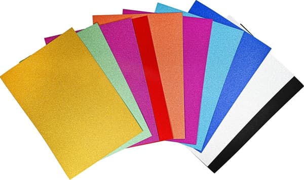Glitterpapper A4 10-pack multifärg