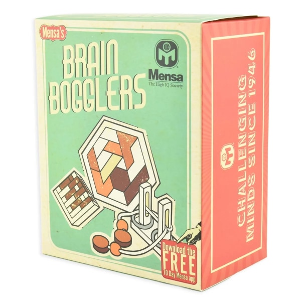 Mensa Brain Bogglers IQ-pussel 3-pack multifärg