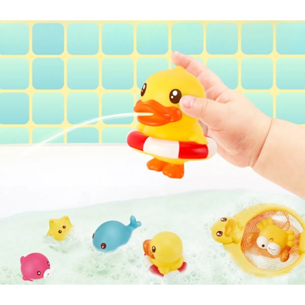 B. Duck Set med badleksaker multifärg