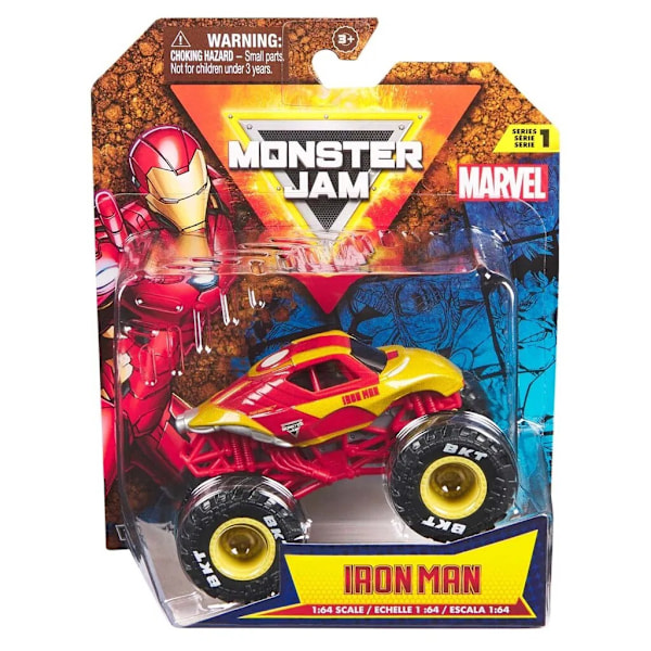 Monster Jam 1:64 Marvel Iron Man multifärg