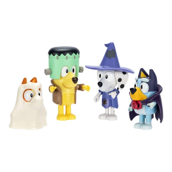 Bluey Figurer 4-pack Halloween Maskerad multifärg