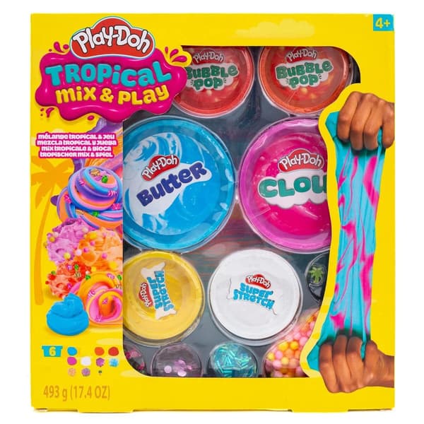 Play-Doh Tropical Mix & Play 6-pack multifärg