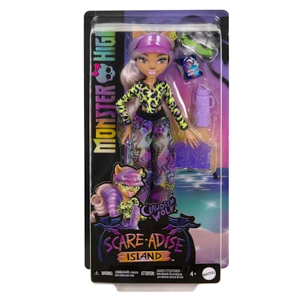 Monster High Scare-adise Island Clawdeen Wolf Docka multifärg