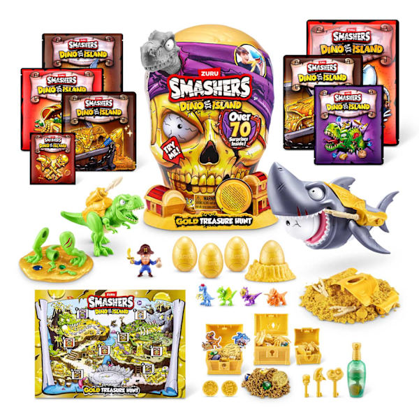 Zuru Smashers Dino Island Gold Treasure Hunt multifärg