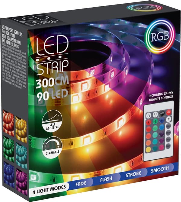 LED List 300cm 90LED RGB multifärg