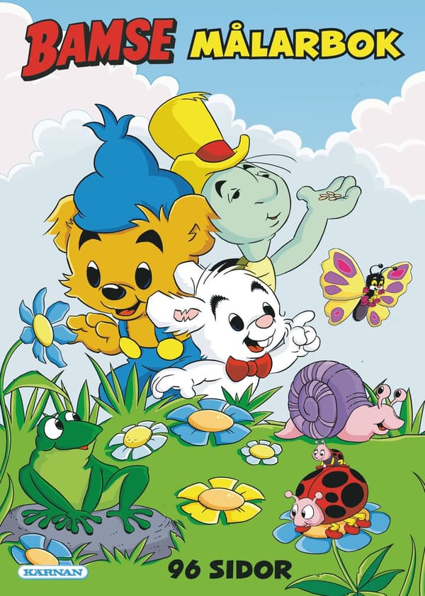 Bamse Målarbok med 96 sidor multifärg