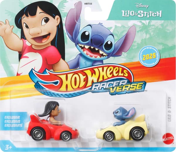 Hot Wheels RacerVerse 1:64 2-pack Lilo & Stitch multifärg