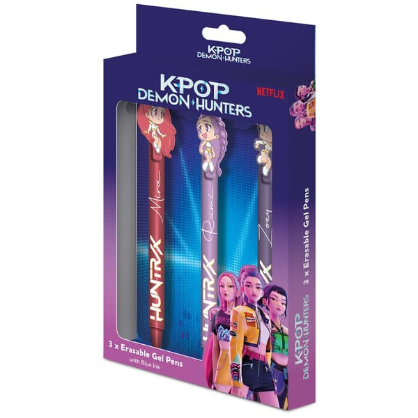 K-Pop Demon Hunters Suddbara Gelpennor 3-pack