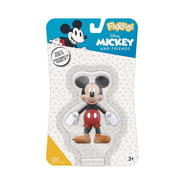 Flexfigs 1-pack Disney Mickey Musse Pigg multifärg