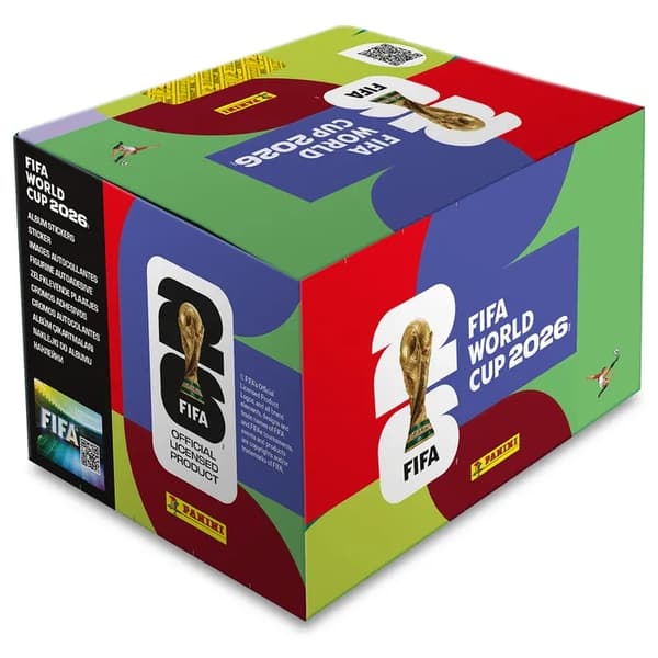 FIFA World Cup 2026 Sticker Booster Hel Box 100 paket multifärg
