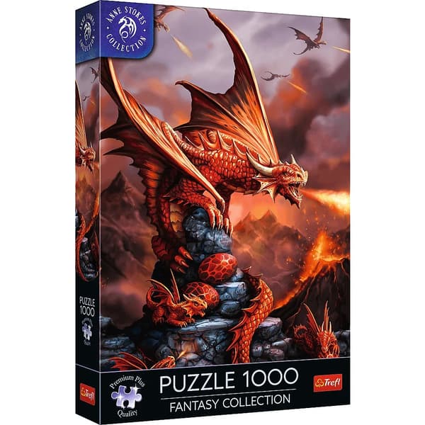 Trefl Fire Dragon Pussel 1000 bitar multifärg