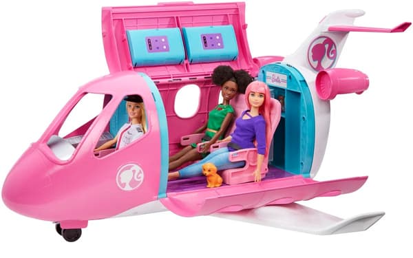 Barbie Dreamplane med docka Lekset multifärg