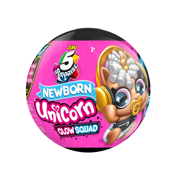 Zuru 5 surprise Newborn Unicorn Glow Squad multifärg
