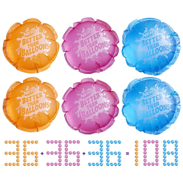 Nerf Better than Balloons 108-pack multifärg