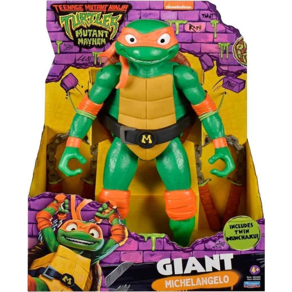 Turtles Mutant Mayhem Stor Figur 30cm Michelangelo