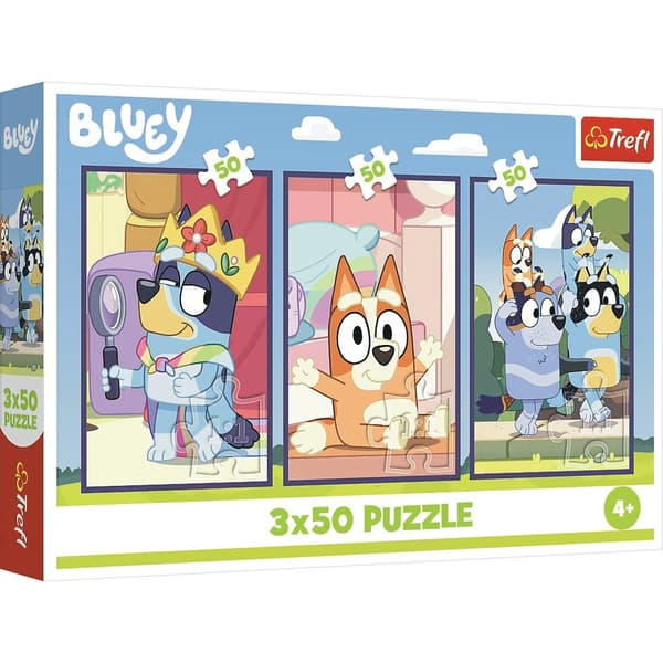 Trefl Bluey 3-pack Pussel 3x50 bitar multifärg
