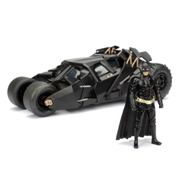 Batman The Dark Knight Batmobile med figur Metall 1:24