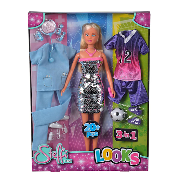 Steffi Love Looks 3 i 1 med docka multifärg