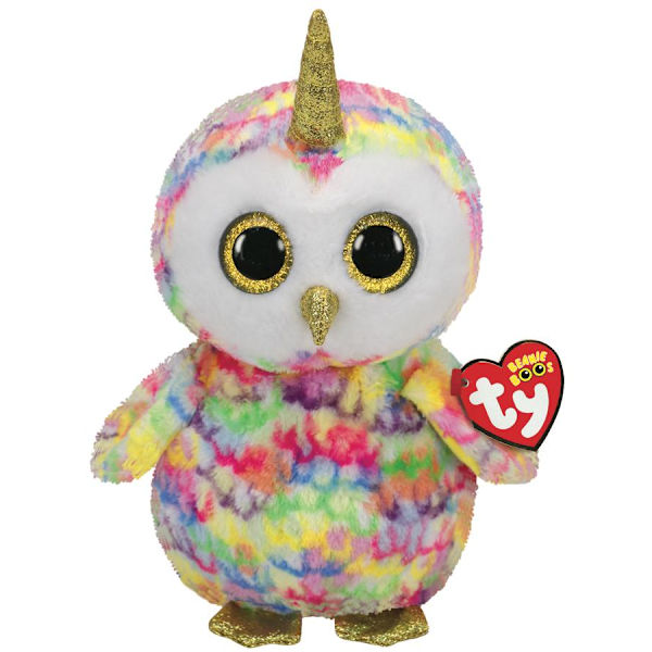 TY Beanie Boos XL Enchanted Uggla med horn multifärg