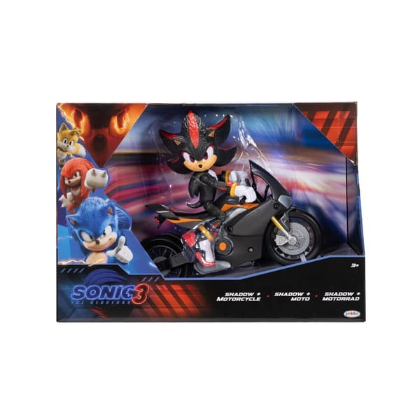 Sonic the Hedgehog Figur med motorcykel Shadow multifärg
