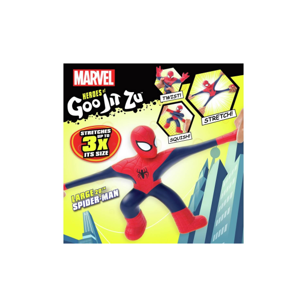 Goo Jit Zu Marvel Superheroes Large Spiderman 20cm multifärg