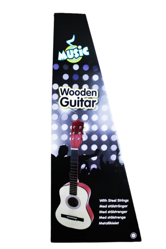 Music Gitarr i trä 79cm multifärg