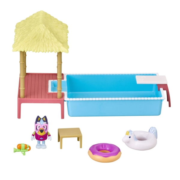 Bluey Pool Time Lekset multifärg