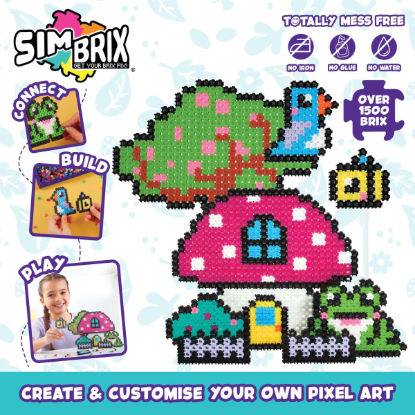 Simbrix Theme pack 1500 bitar Magical Garden multifärg