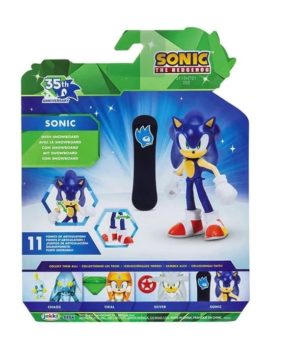 Sonic Figur 10cm med tillbehör Sonic W24 multifärg