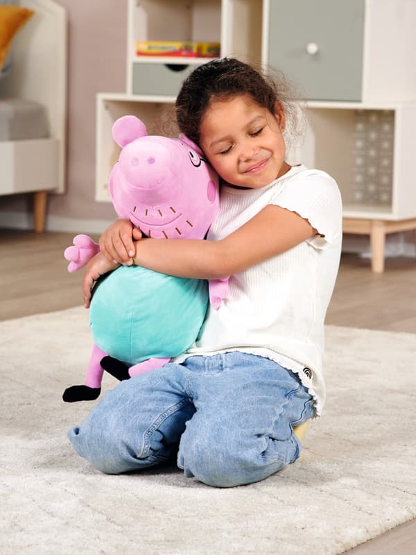 Greta Gris Mjukdjur Pappa Gris 37cm multifärg