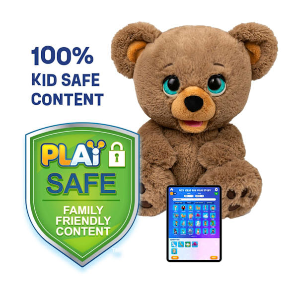 Poe the AI Story Bear Sagoberättare multifärg