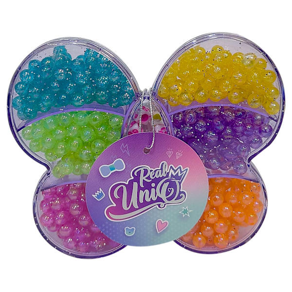 Real UniQ Pärlset Mini Lila fjäril multifärg