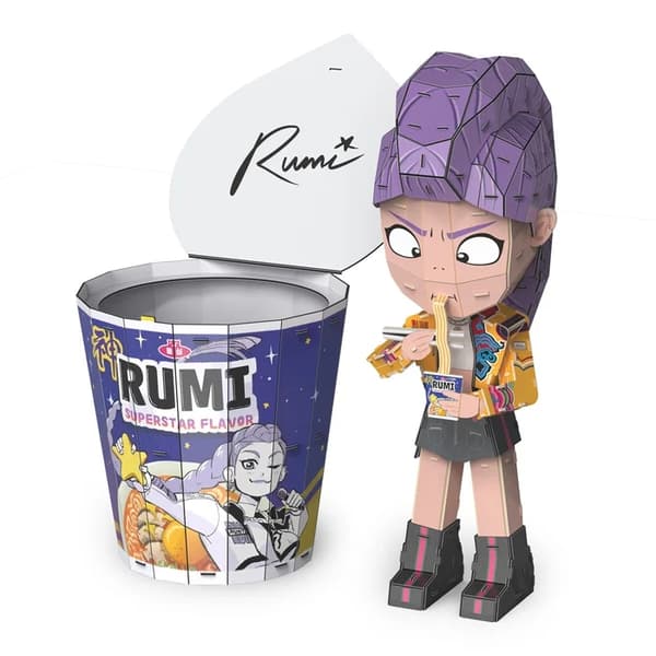 K-Pop Demon Hunters 4D Build Pussel Ramen Cup Rumi