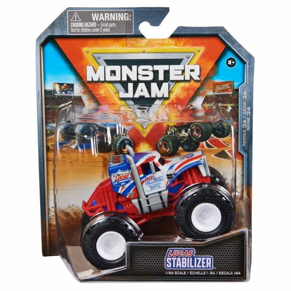 Monster Jam 1:64 Series 34 Lucas Stabilizer multifärg