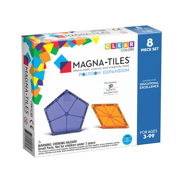 Magna-Tiles Polygons 8 delar multifärg