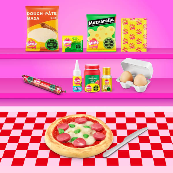 Slime Mart Kundkorg Pizza multifärg