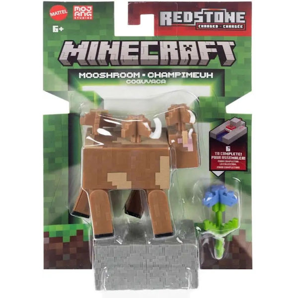 Minecraft Redstone Figur Mooshroom multifärg