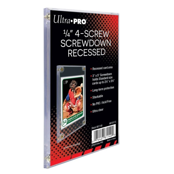 Ultra Pro Screwdown Recessed Samlarkortsskydd 1/4" Transparent