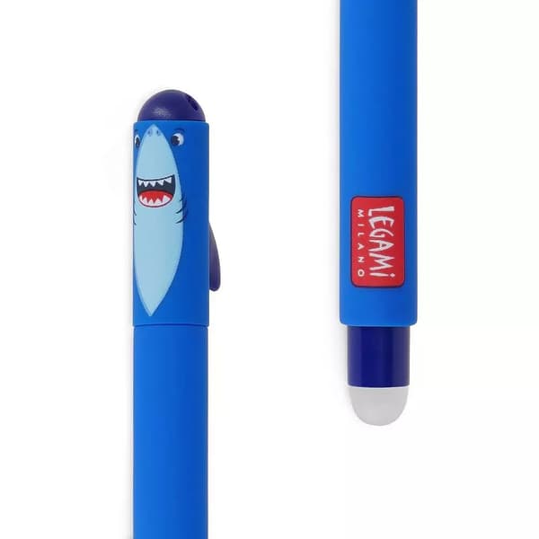Gelpenna med utsuddbart bläck Shark Attack Blå