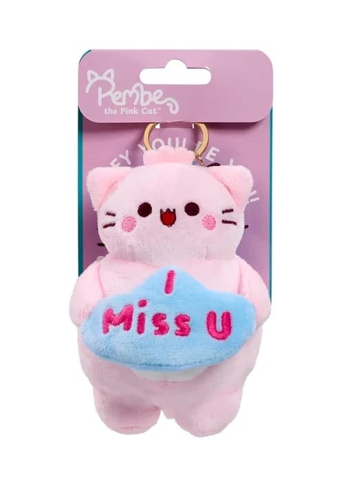 Pembe Nyckelring Plush 12cm I miss you multifärg