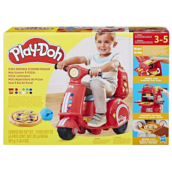 Play-Doh Pizza Delivery Scooter Lekset multifärg