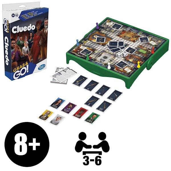 Grab & Go Resespel Cluedo multifärg