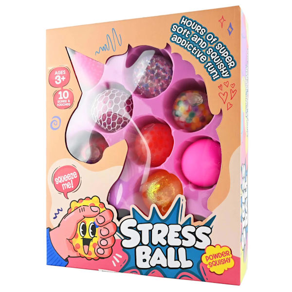 Klämbollar 10-pack Unicorn multifärg