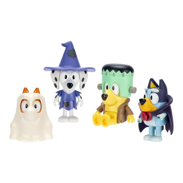 Bluey Figurer 4-pack Halloween Maskerad multifärg