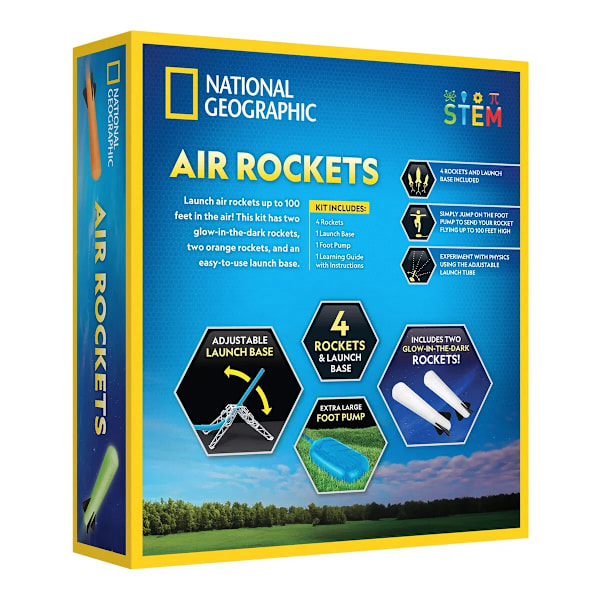 National Geographic Air Foam Rocket multifärg