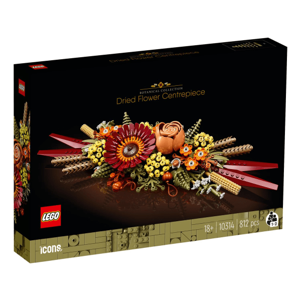 LEGO® icons Prydnad med torkade blommor 10314 multifärg
