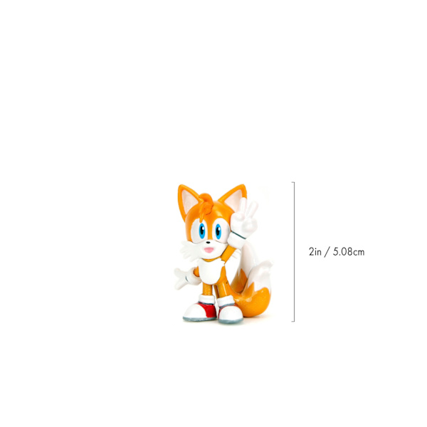 Sonic the Hedgehog Metallfigur 1-pack 2,5” Miles "Tails" Power multifärg