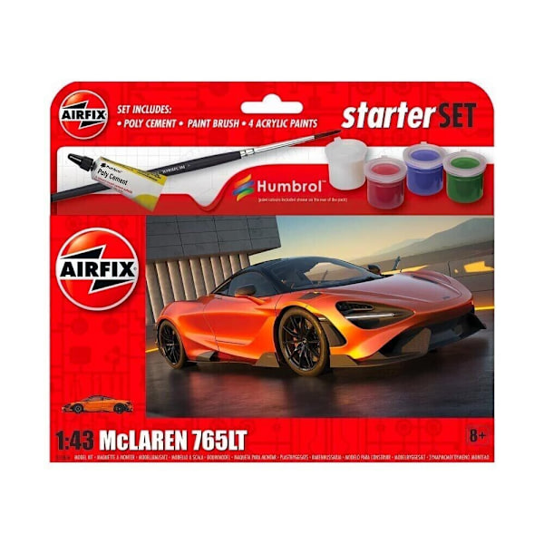 Airfix Starter Set McLaren 765LT 1:43 A55006 multifärg